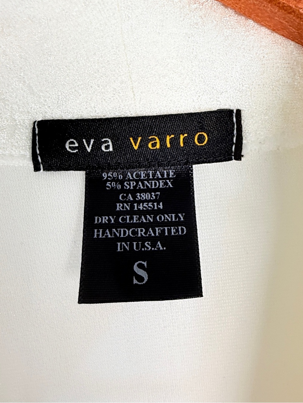 Eva Varro Textured Zip Accent Jacket Coat Womens Size Small Ivory avant garde - Picture 4 of 9